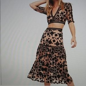 For Love and Lemons Temecula Set Skirt Top XS